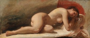 リクライニング女性ヌードの研究、1843